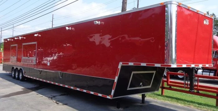 Concession Trailer 8.5'x53' Gooseneck BBQ Catering Food Smoker Event (Red) 76 Concession Trailer 8.5'x53' Gooseneck BBQ Catering Food Smoker Event (Red) - Image 76