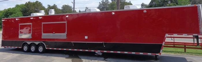 Concession Trailer 8.5'x53' Gooseneck BBQ Catering Food Smoker Event (Red) 52 Concession Trailer 8.5'x53' Gooseneck BBQ Catering Food Smoker Event (Red) - Image 52