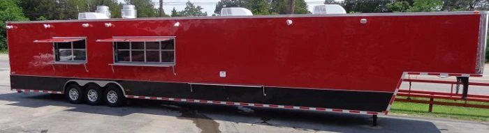 Concession Trailer 8.5'x53' Gooseneck BBQ Catering Food Smoker Event (Red) 58 Concession Trailer 8.5'x53' Gooseneck BBQ Catering Food Smoker Event (Red) - Image 58