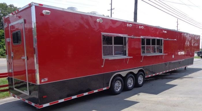 Concession Trailer 8.5'x53' Gooseneck BBQ Catering Food Smoker Event (Red) 79 Concession Trailer 8.5'x53' Gooseneck BBQ Catering Food Smoker Event (Red) - Image 79