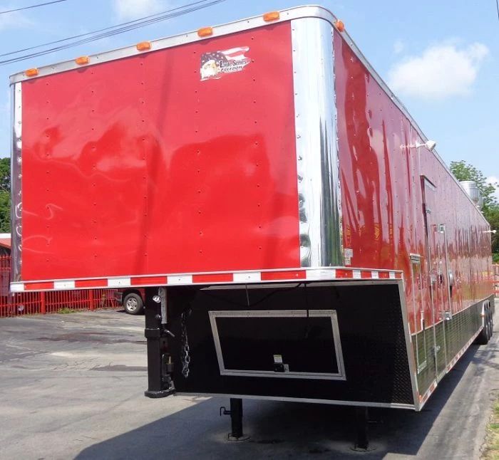 Concession Trailer 8.5'x53' Gooseneck BBQ Catering Food Smoker Event (Red) 95 Concession Trailer 8.5'x53' Gooseneck BBQ Catering Food Smoker Event (Red) - Image 95