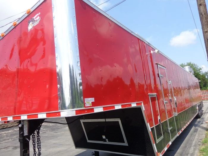 Concession Trailer 8.5'x53' Gooseneck BBQ Catering Food Smoker Event (Red) 78 Concession Trailer 8.5'x53' Gooseneck BBQ Catering Food Smoker Event (Red) - Image 78