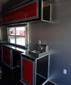 Concession Trailer 8.5'x53' Gooseneck BBQ Catering Food Smoker Event (Red) 183 Concession Trailer 8.5'x53' Gooseneck BBQ Catering Food Smoker Event (Red) -Cheap Concession Trailers Shop dsc01063 3