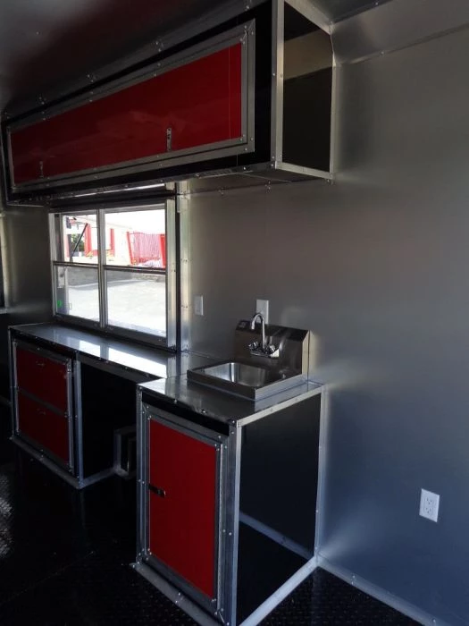 Concession Trailer 8.5'x53' Gooseneck BBQ Catering Food Smoker Event (Red) 87 Concession Trailer 8.5'x53' Gooseneck BBQ Catering Food Smoker Event (Red) - Image 87