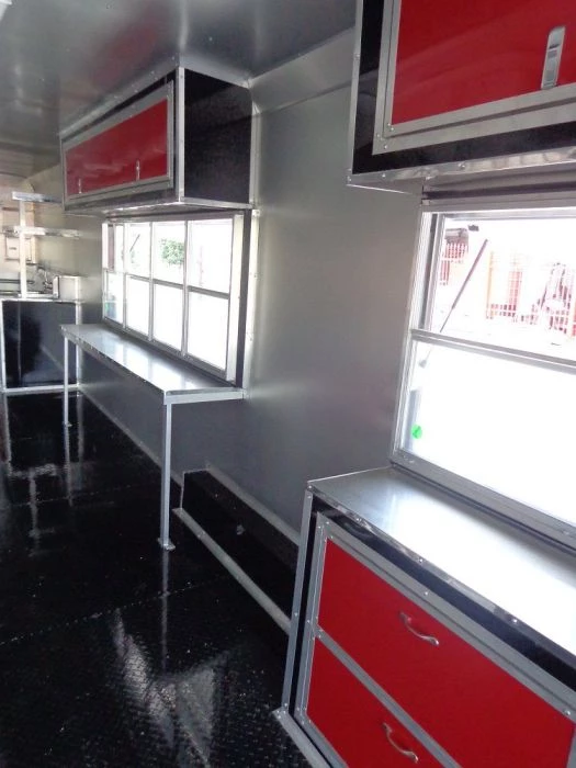 Concession Trailer 8.5'x53' Gooseneck BBQ Catering Food Smoker Event (Red) 60 Concession Trailer 8.5'x53' Gooseneck BBQ Catering Food Smoker Event (Red) - Image 60