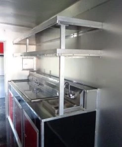 Concession Trailer 8.5'x53' Gooseneck BBQ Catering Food Smoker Event (Red) 137 Concession Trailer 8.5'x53' Gooseneck BBQ Catering Food Smoker Event (Red) -Cheap Concession Trailers Shop dsc01073 3