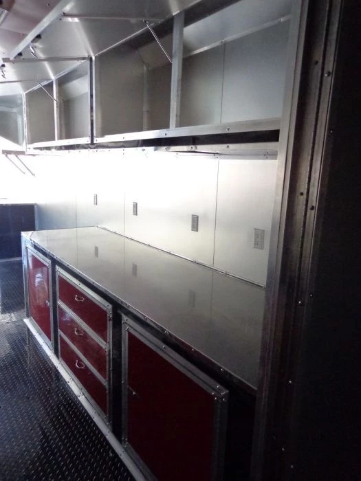 Concession Trailer 8.5'x53' Gooseneck BBQ Catering Food Smoker Event (Red) 73 Concession Trailer 8.5'x53' Gooseneck BBQ Catering Food Smoker Event (Red) - Image 73