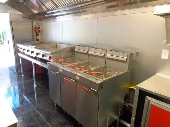 Concession Trailer 8.5'x53' Gooseneck BBQ Catering Food Smoker Event (Red) 11 Concession Trailer 8.5'x53' Gooseneck BBQ Catering Food Smoker Event (Red) - Image 11