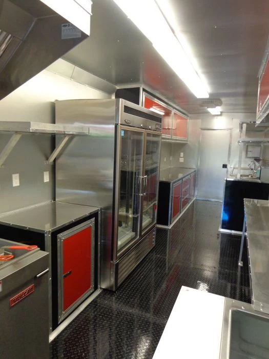 Concession Trailer 8.5'x53' Gooseneck BBQ Catering Food Smoker Event (Red) 22 Concession Trailer 8.5'x53' Gooseneck BBQ Catering Food Smoker Event (Red) - Image 22