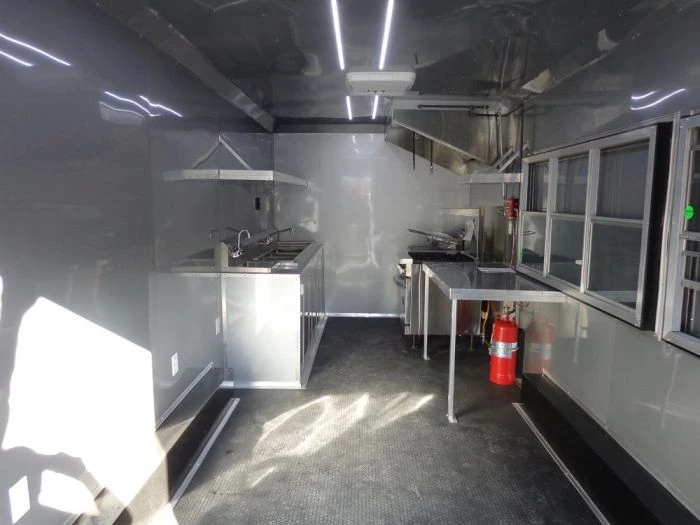 8.5' x 20' Black Concession Food Trailer With Appliances 3 8.5' x 20' Black Concession Food Trailer With Appliances - Image 3
