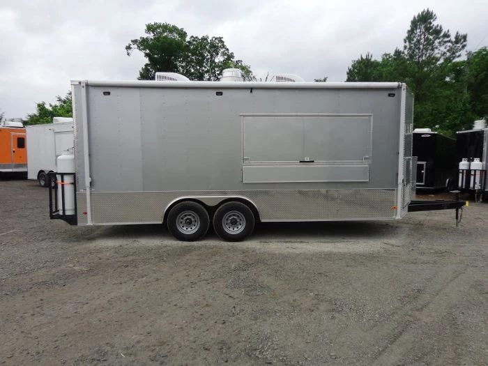 8.5' x 20' Silver Frost Concession Food Trailer With Appliances 18 8.5' x 20' Silver Frost Concession Food Trailer With Appliances - Image 18