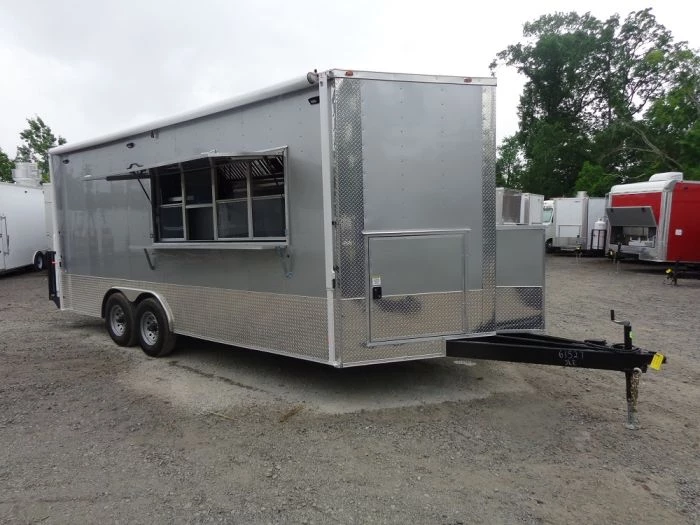 8.5' x 20' Silver Frost Concession Food Trailer With Appliances 12 8.5' x 20' Silver Frost Concession Food Trailer With Appliances - Image 12