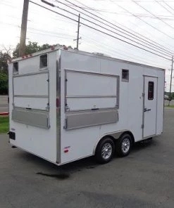 Concession Trailer 8.5'x16' White - Event Food Catering Enclosed Kitchen -Cheap Concession Trailers Shop dsc01496 3
