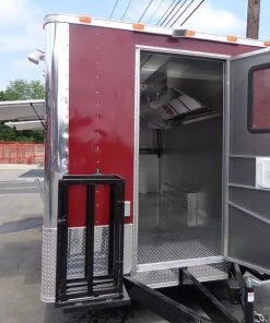 Concession Trailer 8.5' x 20' Red - Custom Enclosed Event Food Kitchen -Cheap Concession Trailers Shop dsc01713 1