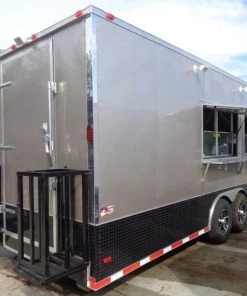 Concession Trailer 8.5'x36' Gray - Gooseneck Enclosed Event Food Kitchen -Cheap Concession Trailers Shop dsc01804 2