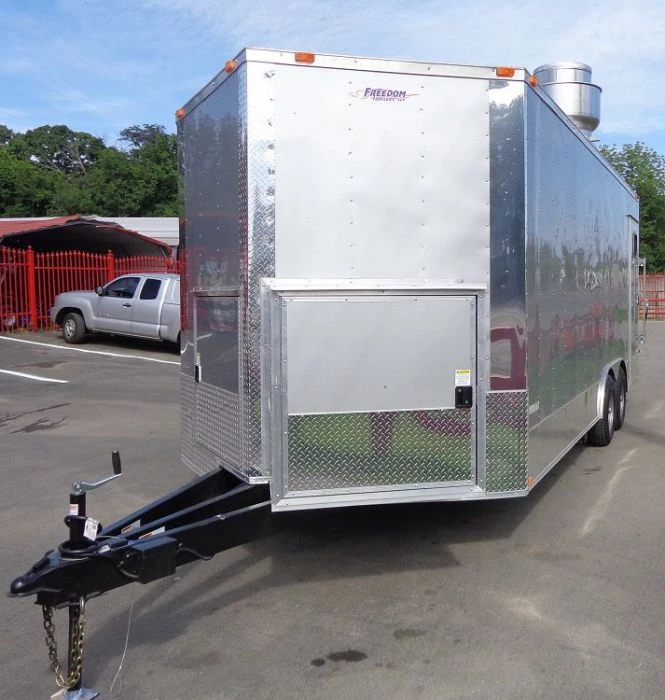 Concession Trailer 8.5' x 20' (Silver frost) Vending Enclosed Catering Kitchen 26 Concession Trailer 8.5' x 20' (Silver frost) Vending Enclosed Catering Kitchen - Image 26