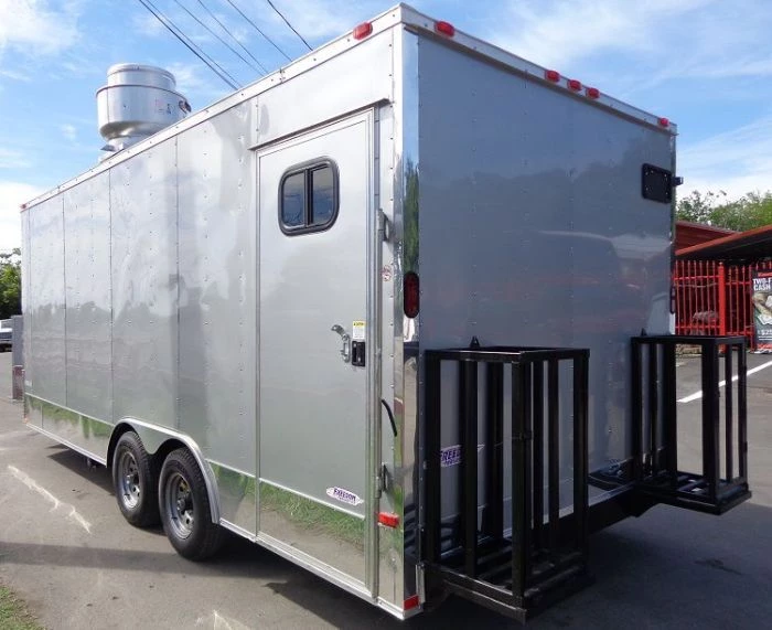 Concession Trailer 8.5' x 20' (Silver frost) Vending Enclosed Catering Kitchen 21 Concession Trailer 8.5' x 20' (Silver frost) Vending Enclosed Catering Kitchen - Image 21