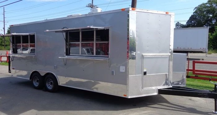 Concession Trailer 8.5' x 20' (Silver frost) Vending Enclosed Catering Kitchen 30 Concession Trailer 8.5' x 20' (Silver frost) Vending Enclosed Catering Kitchen - Image 30