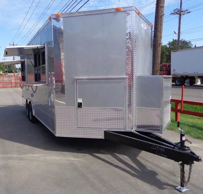 Concession Trailer 8.5' x 20' (Silver frost) Vending Enclosed Catering Kitchen 15 Concession Trailer 8.5' x 20' (Silver frost) Vending Enclosed Catering Kitchen - Image 15