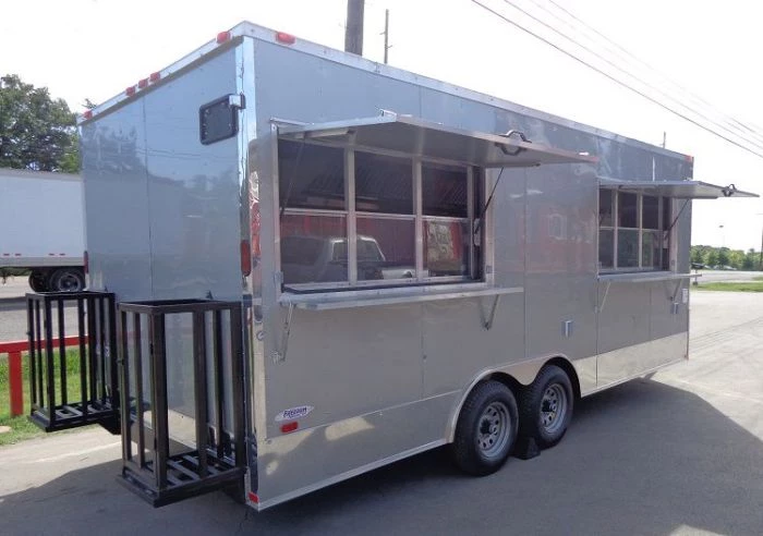 Concession Trailer 8.5' x 20' (Silver frost) Vending Enclosed Catering Kitchen 35 Concession Trailer 8.5' x 20' (Silver frost) Vending Enclosed Catering Kitchen - Image 35