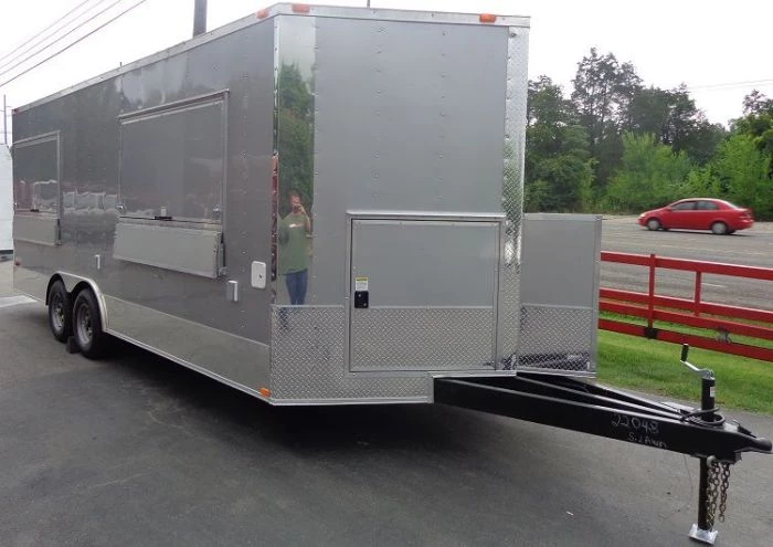 Concession Trailer 8.5' x 20' (Silver frost) Vending Enclosed Catering Kitchen 36 Concession Trailer 8.5' x 20' (Silver frost) Vending Enclosed Catering Kitchen - Image 36