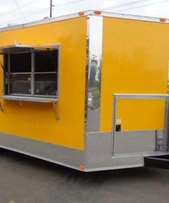 Concession Trailer 8.5' x 20' (Yellow) Enclosed Vending Food Custom -Cheap Concession Trailers Shop dsc02350 1