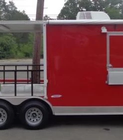 Concession Trailer 8.5' x 24' Red - BBQ Event Food Catering -Cheap Concession Trailers Shop dsc02387 1