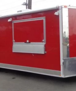 Concession Trailer 8.5' x 24' Red - BBQ Event Food Catering -Cheap Concession Trailers Shop dsc02388 1