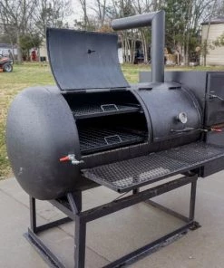 BBQ Smoker 250 Gallon Reverse Flow Patio BBQ Cooker Grill Box -Cheap Concession Trailers Shop dsc02512 1
