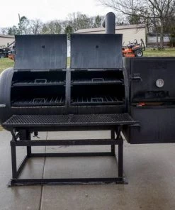 BBQ Smoker 250 Gallon Reverse Flow Patio BBQ Cooker Grill Box -Cheap Concession Trailers Shop dsc02513 1