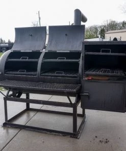 BBQ Smoker 250 Gallon Reverse Flow Patio BBQ Cooker Grill Box -Cheap Concession Trailers Shop dsc02514 1