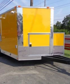 Concession 8.5'x16' Trailer Yellow - Enclosed Event Food Catering -Cheap Concession Trailers Shop dsc02753 1