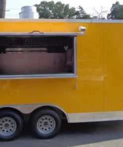 Concession 8.5'x16' Trailer Yellow - Enclosed Event Food Catering -Cheap Concession Trailers Shop dsc02765 1