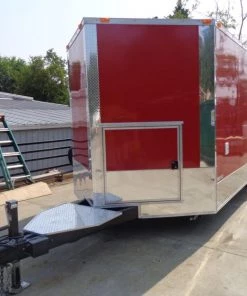 Concession Trailer 8.5'x20' Red - Catering BBQ Food Enclosed Kitchen -Cheap Concession Trailers Shop dsc03051 1
