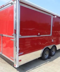 Concession Trailer 8.5'x20' Red - Catering BBQ Food Enclosed Kitchen -Cheap Concession Trailers Shop dsc03055 1