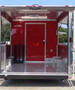 Concession Trailer 8.5'x20' Red - Catering BBQ Food Enclosed Kitchen -Cheap Concession Trailers Shop dsc03061 1