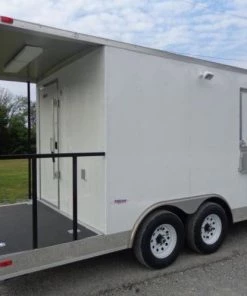 Concession Trailer 8.5'x 20' White - BBQ Vending Event Catering -Cheap Concession Trailers Shop dsc03439 1
