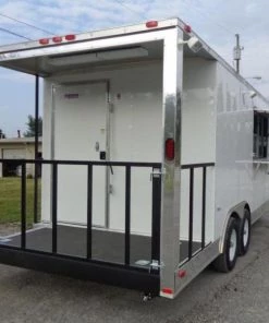 Concession Trailer 8.5'x 20' White - BBQ Vending Event Catering -Cheap Concession Trailers Shop dsc03442 1