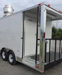 Concession Trailer 8.5'x 20' White - BBQ Vending Event Catering -Cheap Concession Trailers Shop dsc03443 1