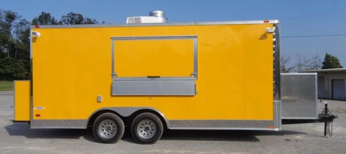 Concession Trailer 8.5'x18' Yellow - Event Food Catering Enclosed Kitchen 15 Concession Trailer 8.5'x18' Yellow - Event Food Catering Enclosed Kitchen - Image 15