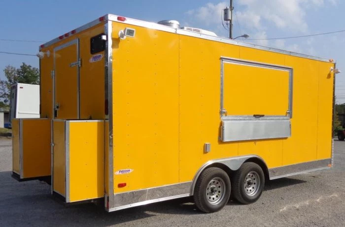 Concession Trailer 8.5'x18' Yellow - Event Food Catering Enclosed Kitchen 12 Concession Trailer 8.5'x18' Yellow - Event Food Catering Enclosed Kitchen - Image 12
