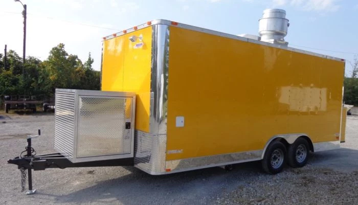 Concession Trailer 8.5'x18' Yellow - Event Food Catering Enclosed Kitchen 9 Concession Trailer 8.5'x18' Yellow - Event Food Catering Enclosed Kitchen - Image 9