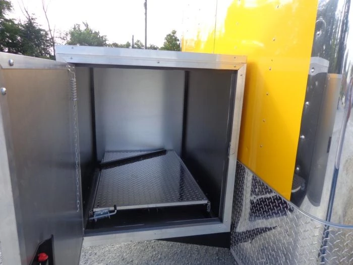 Concession Trailer 8.5'x18' Yellow - Event Food Catering Enclosed Kitchen 6 Concession Trailer 8.5'x18' Yellow - Event Food Catering Enclosed Kitchen - Image 6