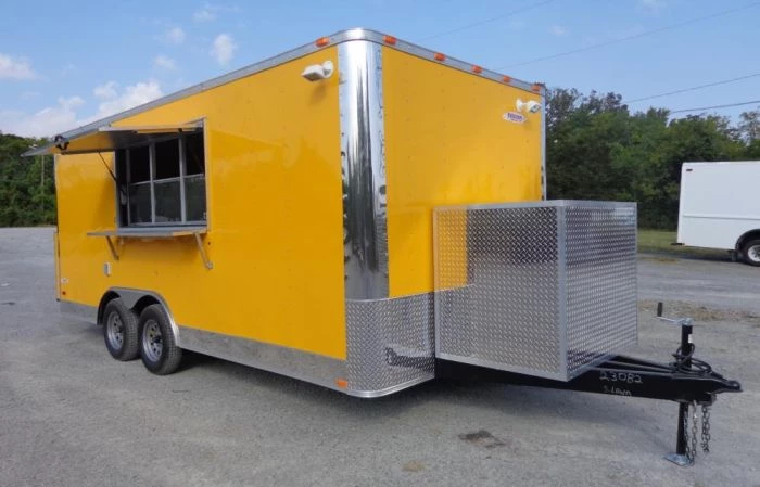 Concession Trailer 8.5'x18' Yellow - Event Food Catering Enclosed Kitchen 11 Concession Trailer 8.5'x18' Yellow - Event Food Catering Enclosed Kitchen - Image 11