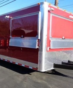Concession Trailer 8.5'x30' Red - Smoker BBQ Event Catering -Cheap Concession Trailers Shop dsc03683