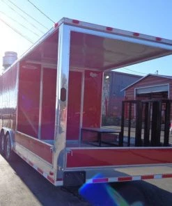 Concession Trailer 8.5'x30' Red - Smoker BBQ Event Catering -Cheap Concession Trailers Shop dsc03686