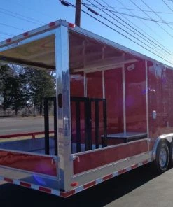 Concession Trailer 8.5'x30' Red - Smoker BBQ Event Catering -Cheap Concession Trailers Shop dsc03687