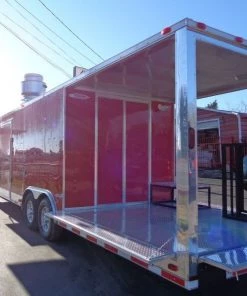 Concession Trailer 8.5'x30' Red - Smoker BBQ Event Catering -Cheap Concession Trailers Shop dsc03691