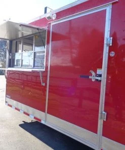 Concession Trailer 8.5'x30' Red - Smoker BBQ Event Catering -Cheap Concession Trailers Shop dsc03695