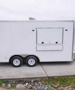 8.5' x 16' White Concession Food Trailer -Cheap Concession Trailers Shop dsc04203 2